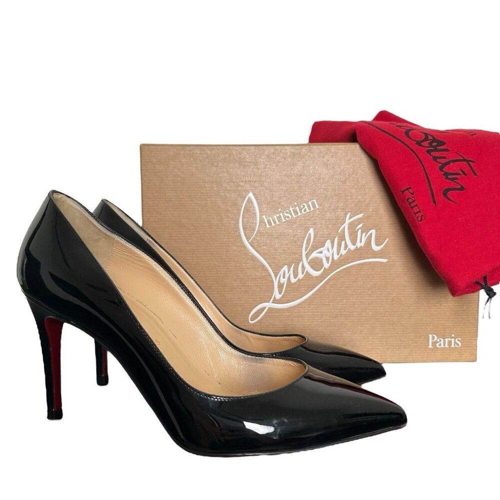 Christian Louboutin Black Patent Heels